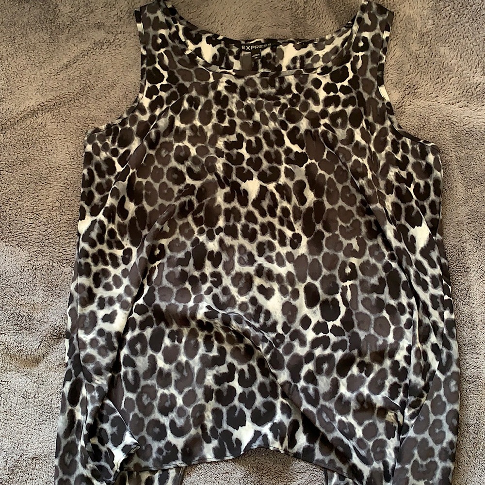 Express Top leopard tank